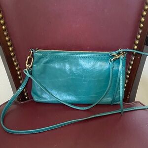 Teal Leather Crossbody Bag spruce Hobo Darcy